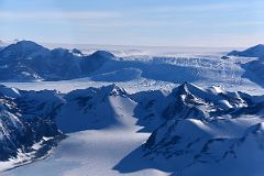 03E Edson Hills And Hyde Glacier From Airplane After Taking Off From Union Glacier Camp Flying To Mount Vinson Base Camp